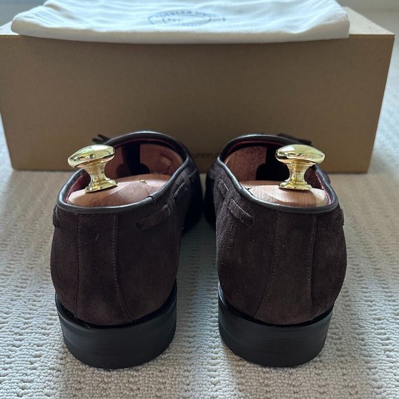 Brand New - Cobbler Union Thomas Brown Suede Tassel Loafer Shoes - Size 8UK - Picture 12 of 13
